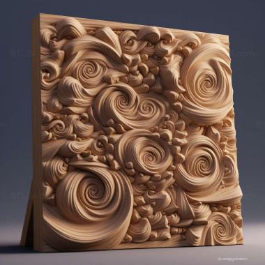 Patterns and decorations stl foam 1 3d model